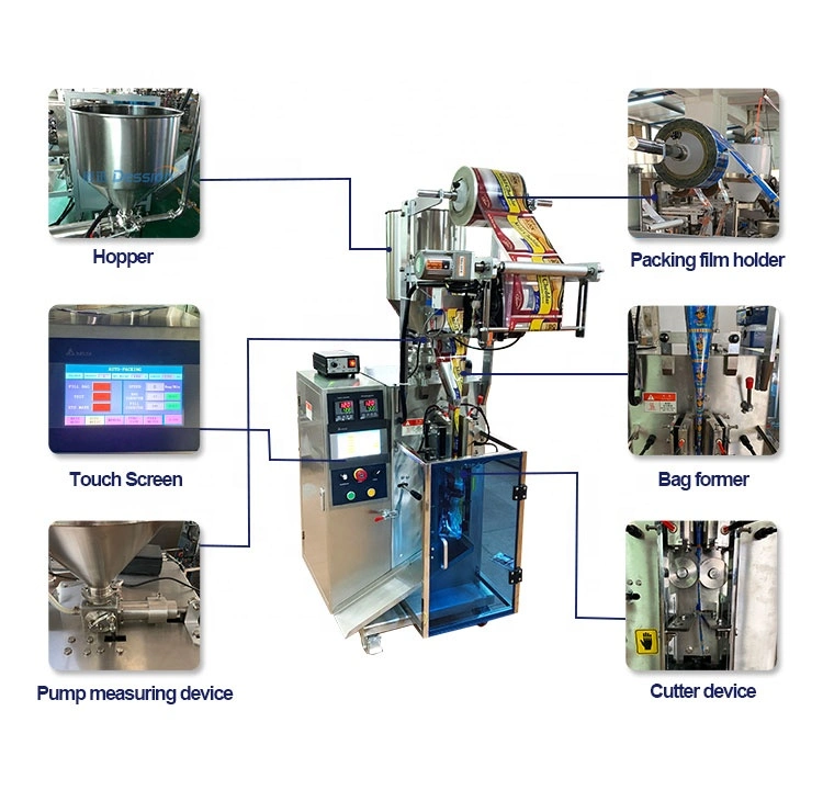 Automatic Small Vertical Packaging Machine Food/Medicine/Chemical Liquid Product Packaging