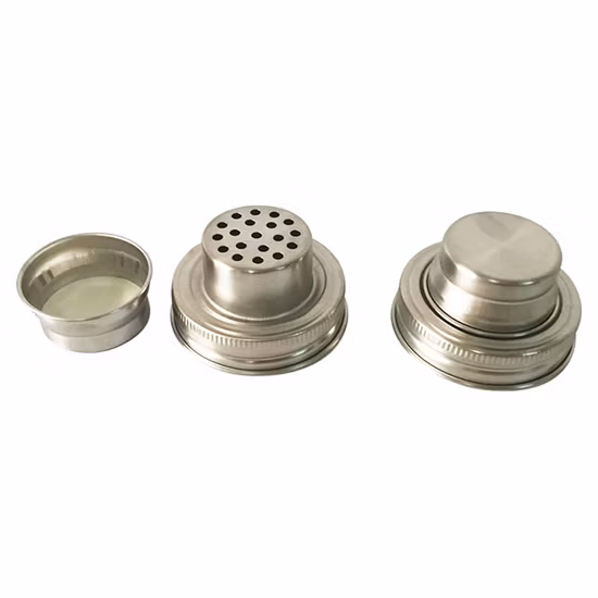 Tampa de aço inoxidável, tampa de metal colorida, fecho de garrafa de alumínio