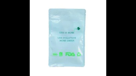 Impressão compostável biodegradável personalizada de fundo plano com reforço lateral com zíper de plástico Papel de nylon Alimentos Chá Café Alimentos Saco de embalagem plástica